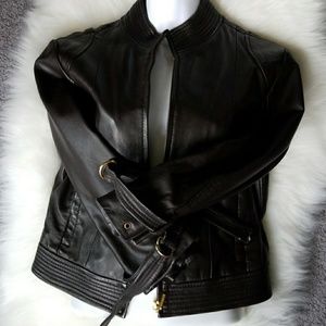 100%LAMB LEATHER SZ M JACKET